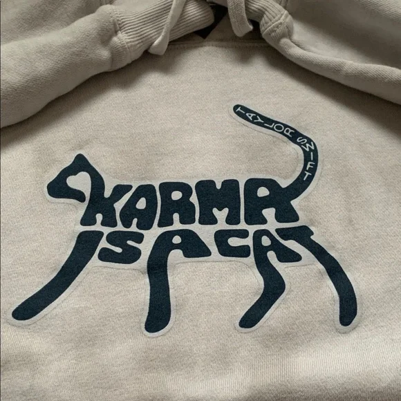 RARE 🫶🏼Karma Is A Cat   Taylor Swift Pullover Hoodie Size-Medium - Picture 10 of 10